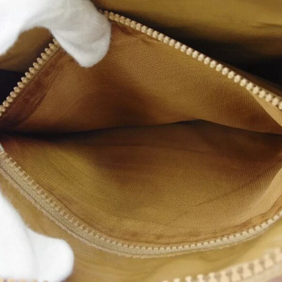 CELINE Clutch Bag Macadam Beige PVC x Leather Authentic - Picture 8 of 10